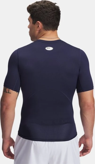 Under Armour HeatGear Armour Funktionsshirt kurzarm midnight/white (Herren)