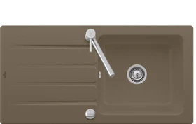 Villeroy & Boch Architectura 1000x510mm Einbau Becken reversibel mit Ablauffernbedienung timber