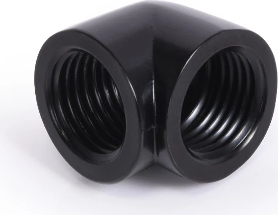 Alphacool Eiszapfen 90° 20mm L-Verbinder G1/4" AG auf G1/4" IG, schwarz