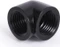 Alphacool Eiszapfen 90° 20mm L-Verbinder G1/4" AG auf G1/4" IG, schwarz Vorschaubild