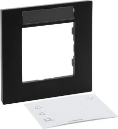 Legrand Niloe Step 1-fach Rahmen Beschriftungsfeld, schwarz
