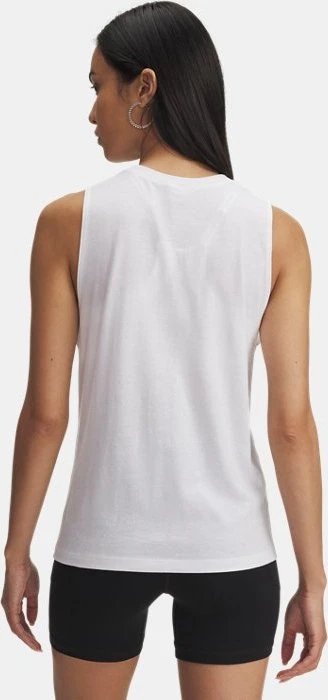 Under Armour Sportstyle Funktionsshirt ärmellos weiß/schwarz (Damen)