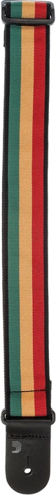 D'Addario Nylon Woven Guitar Strap Jamaica