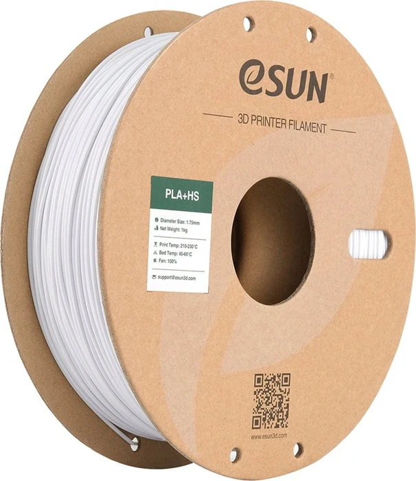 eSUN PLA+HS, Cold White, Spule, 1.75mm, 1.00kg