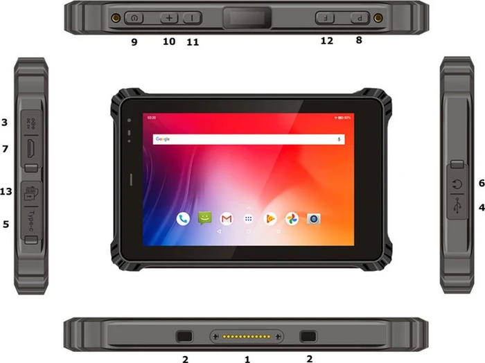 Allnet Rugged Outdoor Tablet, Celeron N5100, LTE, Windows 10 IoT Enterprise