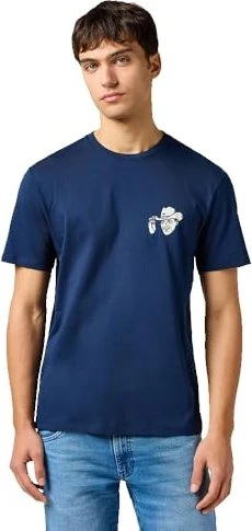 Wrangler Small Graphic T-Shirt kurzarm navy (Herren)