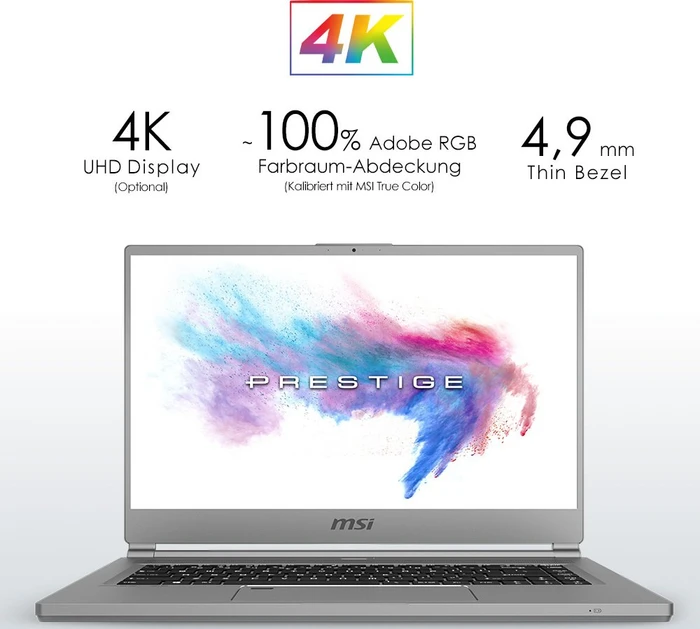 MSI P65 Creator 852-9SD, Space Grey, Core i7-9750H, 16GB RAM, 512GB SSD, GeForce GTX 1660 Ti Max-Q, DE