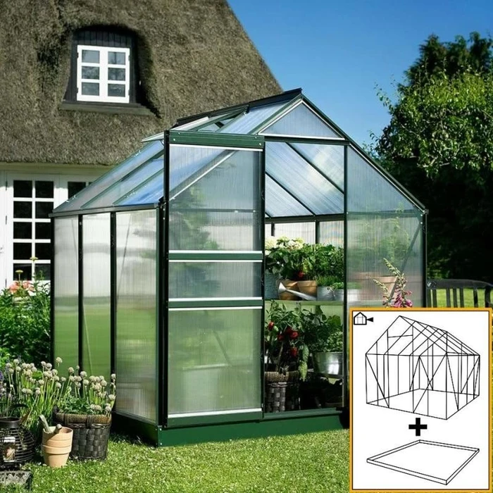 Halls Popular 66 PC 4mm Gewächshaus grün