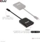 Club 3D USB-C auf Dual DisplayPort Adapter, USB-C 3.1 [Stecker] Vorschaubild
