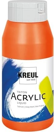 Kreul Solo Goya Triton Acrylic Acrylfarbe, echtorange, 750ml