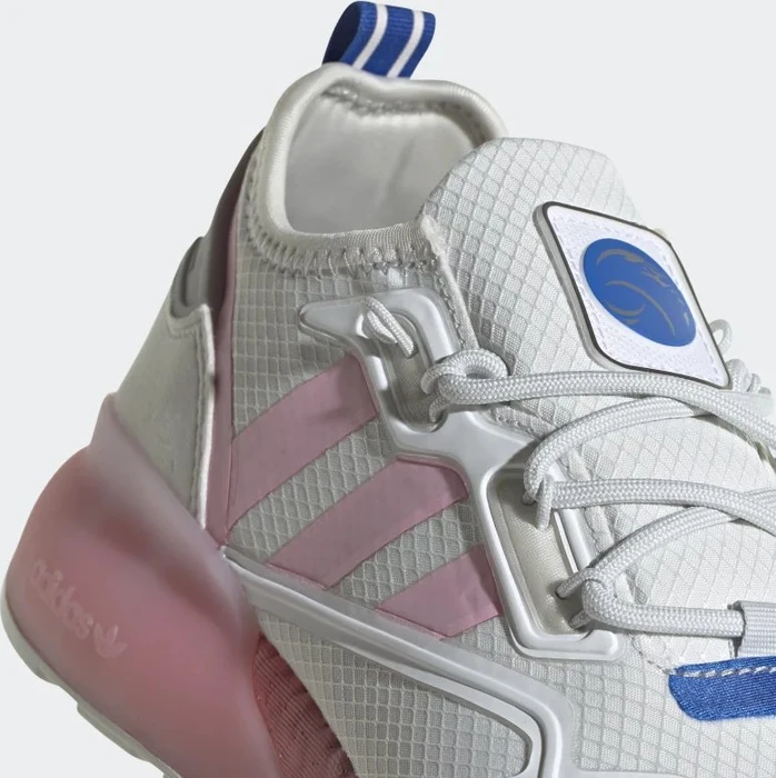 adidas ZX 2K Boost crystal white/true pink/matte silver (Damen)