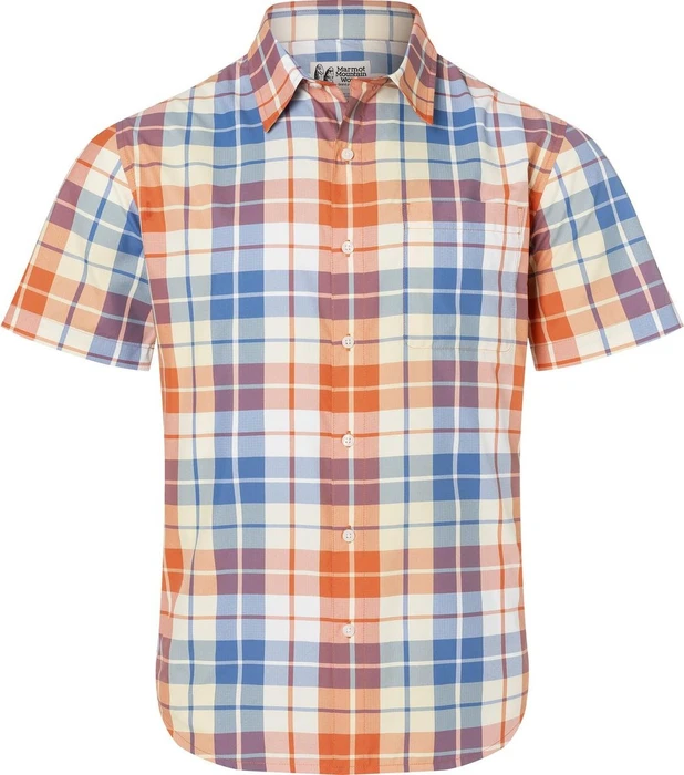 Marmot AirExchange UPF 40 Novelty Hemd kurzarm pomelo/wayland plaid (Herren)