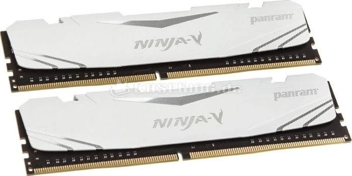 Panram Ninja-V weiß UDIMM 16GB Kit, DDR4-2400, CL15-15-15-36