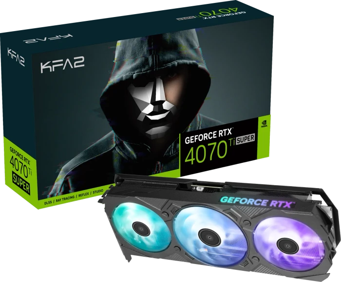 KFA2 GeForce RTX 4070 Ti SUPER EX Gamer V2 (1-Click OC), 16GB GDDR6X, HDMI, 3x DP