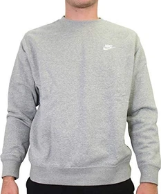 Nike Sportswear Club Fleece Sweatshirt dark grey heather/white (Herren)