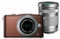 Olympus PEN E-PM1 braun mit Objektiv M.Zuiko digital 14-42mm 3.5-5.6 II und M.Zuiko digital ED 40-150mm 4.0-5.6 Vorschaubild