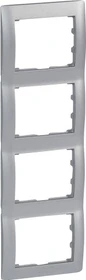 Legrand Pro21 Galea Rahmen 4-fach senkrecht, soft aluminium