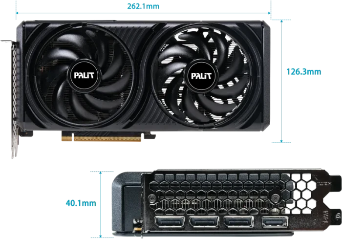 Palit GeForce RTX 5060 Infinity 2 OC, 8GB GDDR7, HDMI, 3x DP