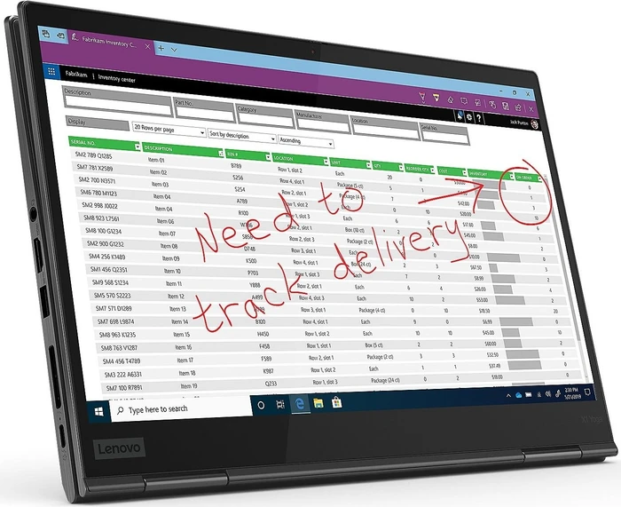 Lenovo ThinkPad X1 Yoga G5, Iron Grey, Core i5-10210U, 8GB RAM, 256GB SSD, DE