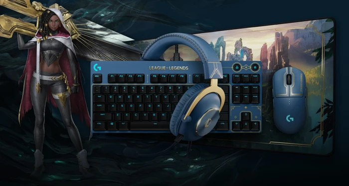 Logitech G Pro Gaming Keyboard, League of Legends Edition, TKL, GX-BROWN, USB, DE