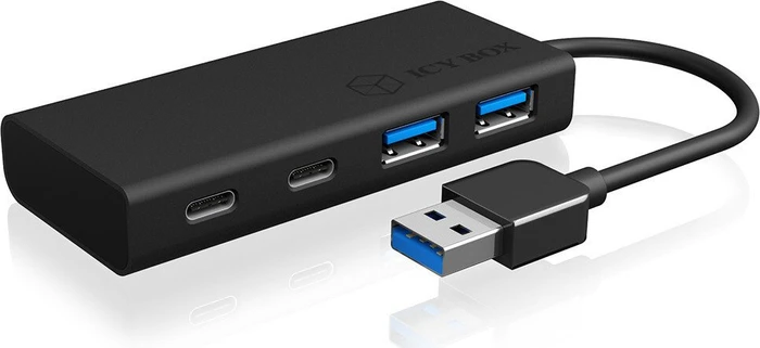 RaidSonic Icy Box IB-HUB1426-U3 USB-Hub, 2x USB-C 3.0, 2x USB-A 3.0, USB-A 3.0 [Stecker]