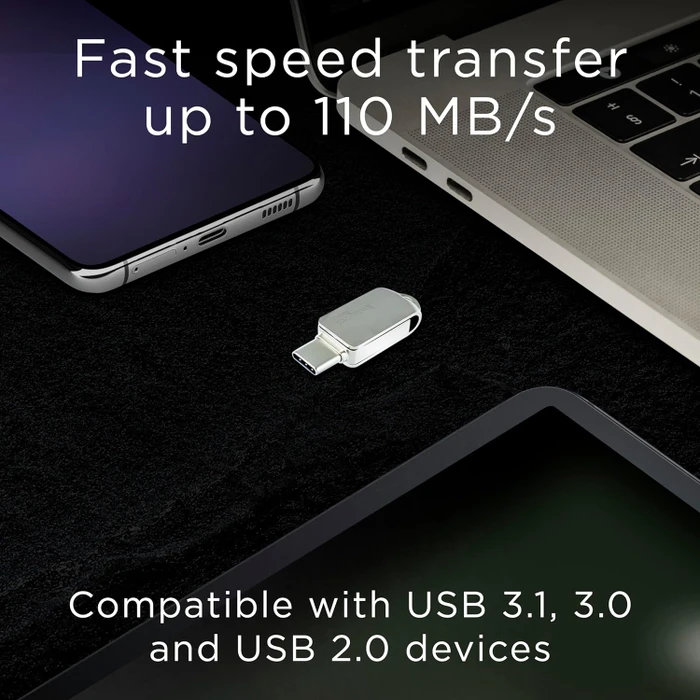 Integral 360-C Dual 256GB, USB-A + USB-C, USB 3.2 Gen 1×1