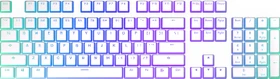 Endorfy PBT Pudding Onyx White Keycaps, Kunststoff (PBT) Double-Shot, weiß/transparent, 124 Tasten, ANSI-US
