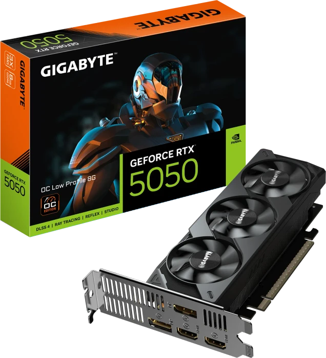 GIGABYTE GeForce RTX 5050 OC Low Profile 8G, 8GB GDDR6, 2x HDMI, 2x DP