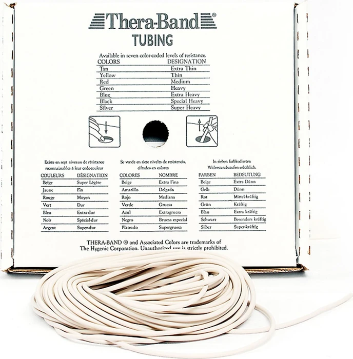 Thera-Band Tubings 7.5m extra leicht Widerstandsband beige