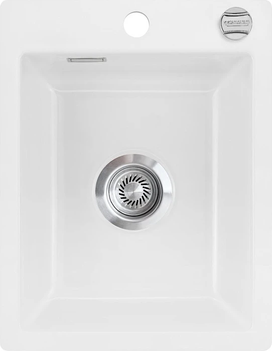 systemceram Mera 39 F Einbau Becken mittig mit Ablauffernbedienung grönland