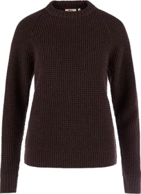 Fjällräven Övik Waffle Knit Strickpullover black oak (Damen)