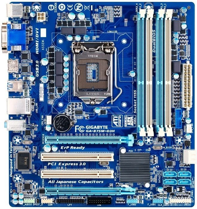 GIGABYTE GA-B75M-D3H (Rev. 1.0) (Intel 1155)