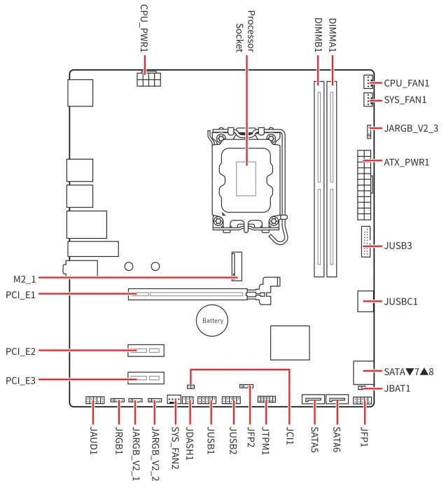MSI PRO H810M-B (Intel 1851)