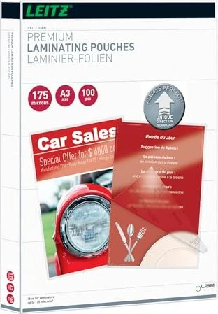 Leitz Laminierfolien iLAM, A3, 2x 175µm, glänzend, 100 Stück