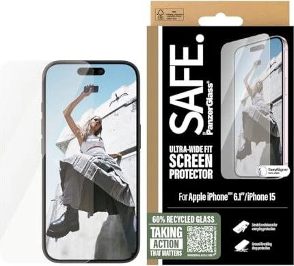PanzerGlass Safe Screen Protector Ultra-Wide Fit für Apple iPhone 16