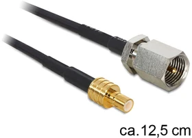 DeLOCK FME (Stecker)/SMB (Buchse) Antennenkabel, 0.13m