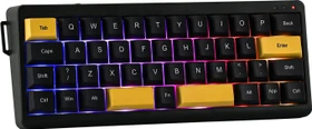 Epomaker TH40, Gold Black, LEDs RGB, Cherry Profil, hot-swap, Epomaker Wisteria, USB/Bluetooth, US (KAT07137)