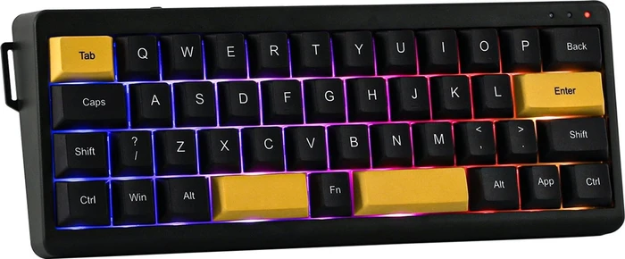 Epomaker TH40, Gold Black, LEDs RGB, Cherry Profil, hot-swap, Epomaker Wisteria, USB/Bluetooth, US