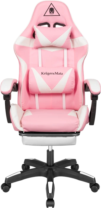 Krüger&Matz Warrior GX-150 Gamingstuhl, rosa/weiß