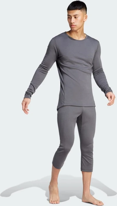 adidas Xperior Merino 260 Baselayer Hose 3/4 grey five (Herren)