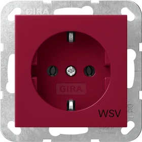 Gira SCHUKO-Steckdose 16 A 250 V~ Steckklemmen rot glänzend