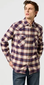 Wrangler Regular Western Hemd langarm birch blue (Herren)
