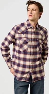 Wrangler Regular Western Hemd langarm birch blue (Herren)