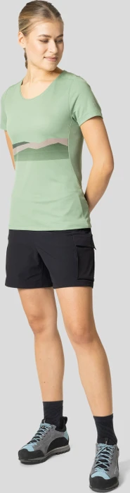 Odlo F-Dry Funktionsshirt kurzarm loden frost (Damen)