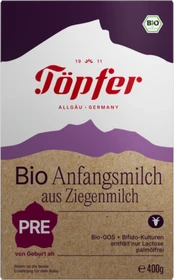 Töpfer Pre Bio Anfangsmilch 1 Pulver auf Ziegenmilchbasis, 400g