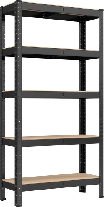 Songmics Schwerlastregal 75x150x30cm schwarz (B34GLR030B21)