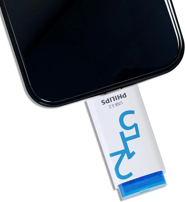 Philips Flash Drive Click Edition 512GB weiß/blau, USB-C, USB 3.2 Gen 1×1