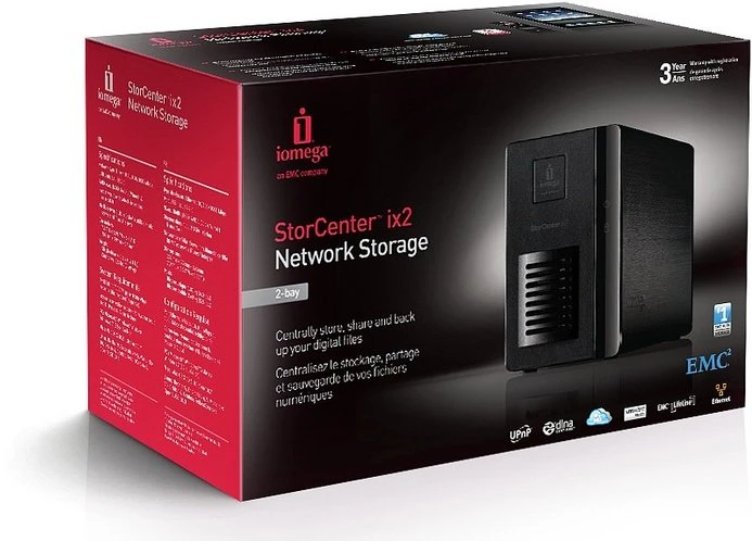 LenovoEMC StorCenter ix2 Network Storage 6TB, 256MB RAM, 1x RJ-45 1000Base-T, 1x USB-A 2.0