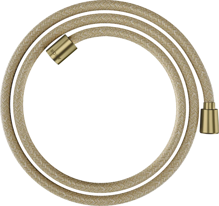 Hansgrohe AXOR ShowerSolutions Textilbrauseschlauch 1.60m mit konischer und zylindrischer Mutter brushed brass