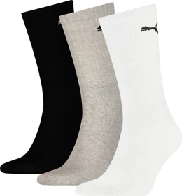 Puma Crew Socken weiß/grau/schwarz, 3 Paare (Herren)